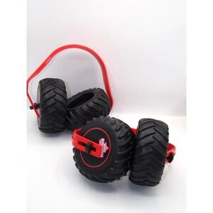 2x Children's Monster Jam Tire Noise Reducing Headphones Black Red
